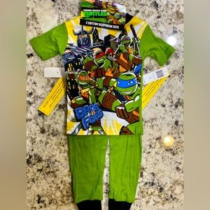 Nickelodeon Mutant Ninja Turtles Boys' 4 Piece Pajama Pant Set (4,8,10)